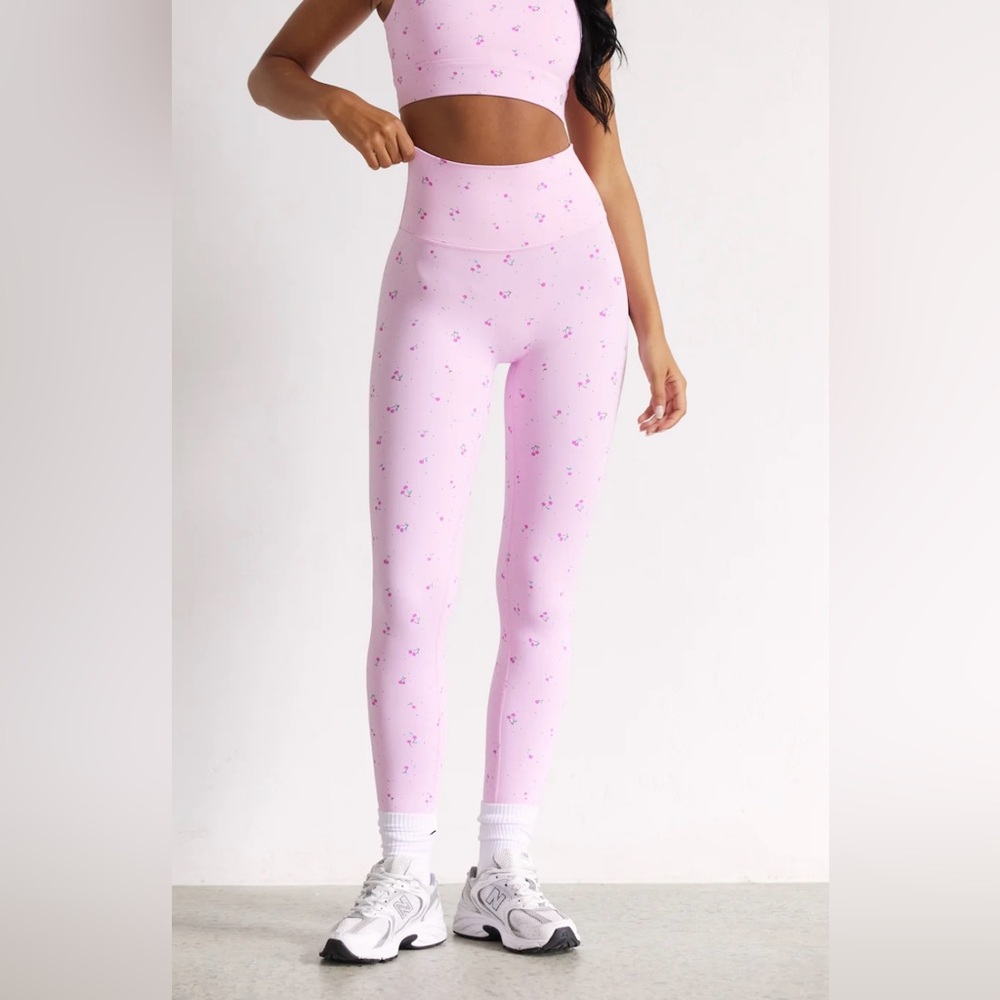 Pink Floral Women's Leggings